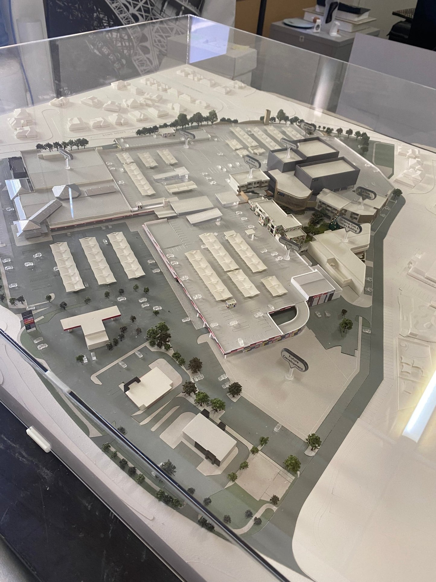 Shopping centre scale model display