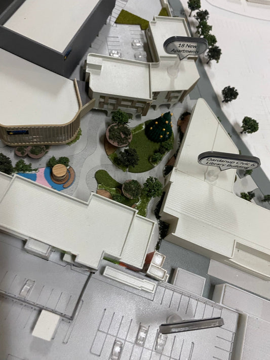 Shopping centre scale model display