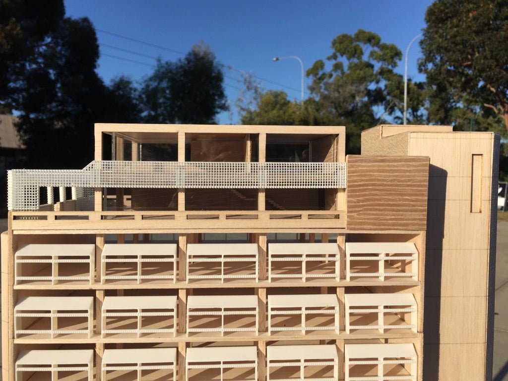 Timber+ 3D print | Office building scale model