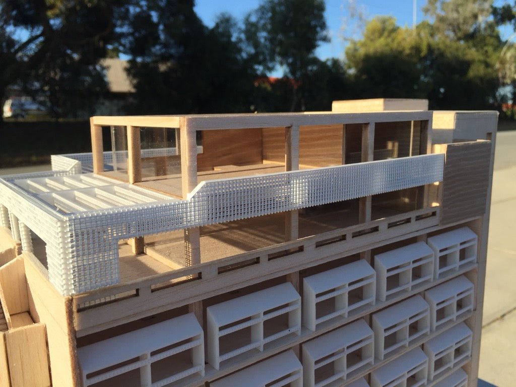 Timber+ 3D print | Office building scale model