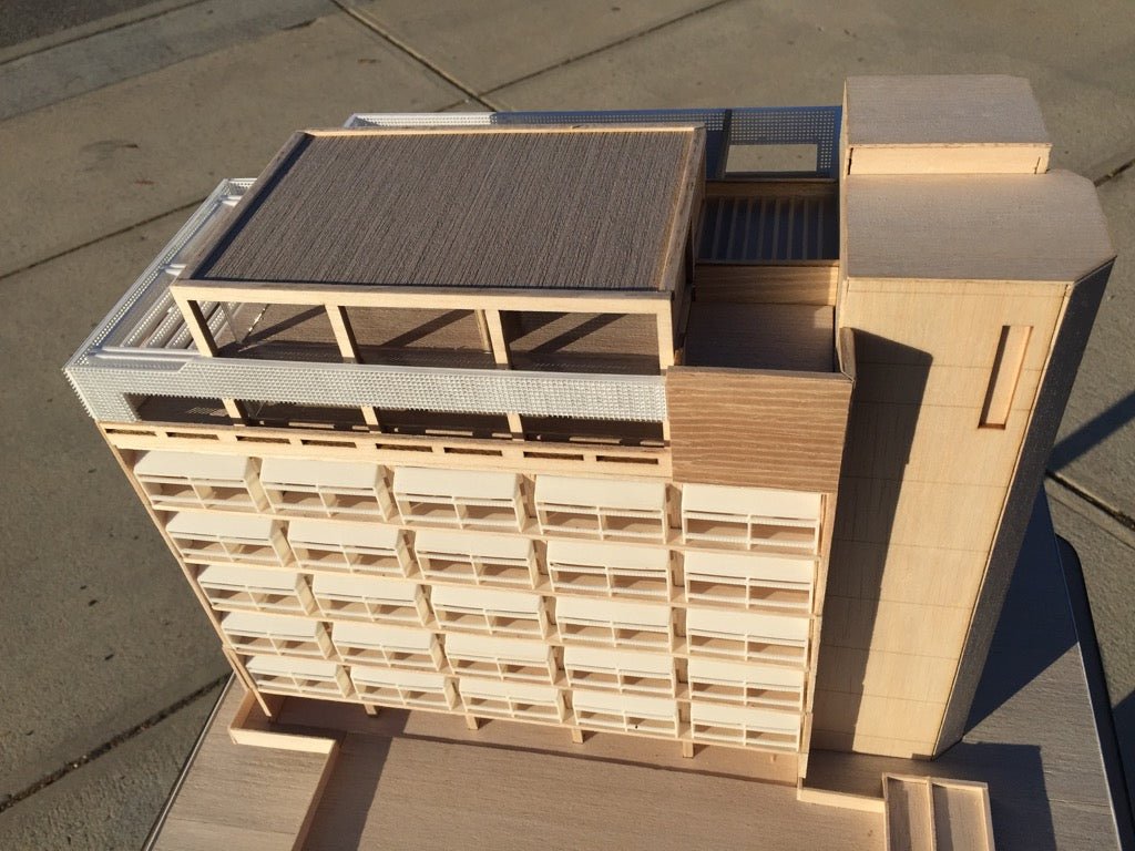 Timber+ 3D print | Office building scale model