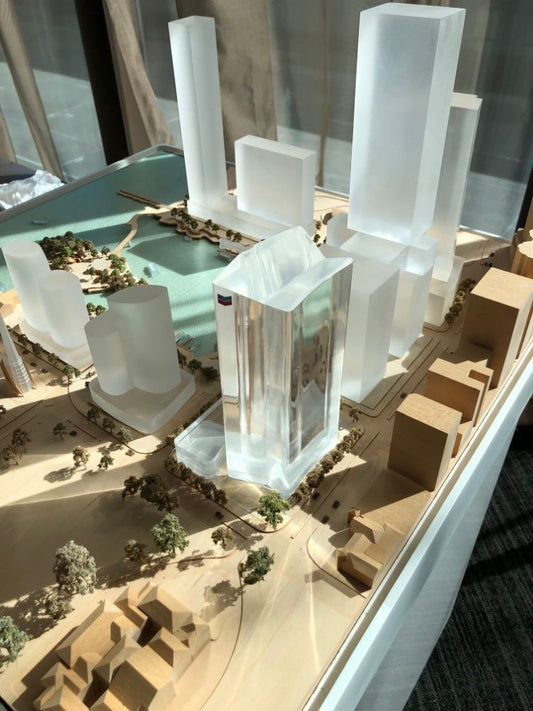 Timber Architectural | Acrylic block model