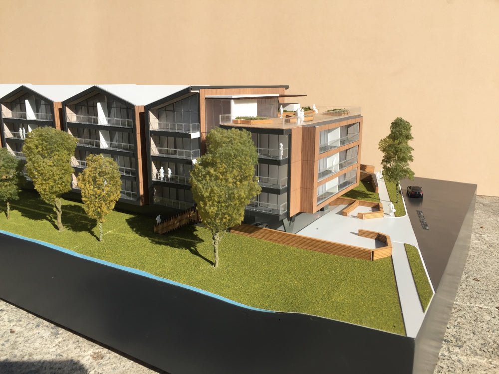 Timber clad Apartments | Melbourne scale model