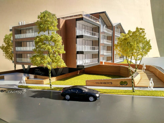 Timber clad Apartments | Melbourne scale model