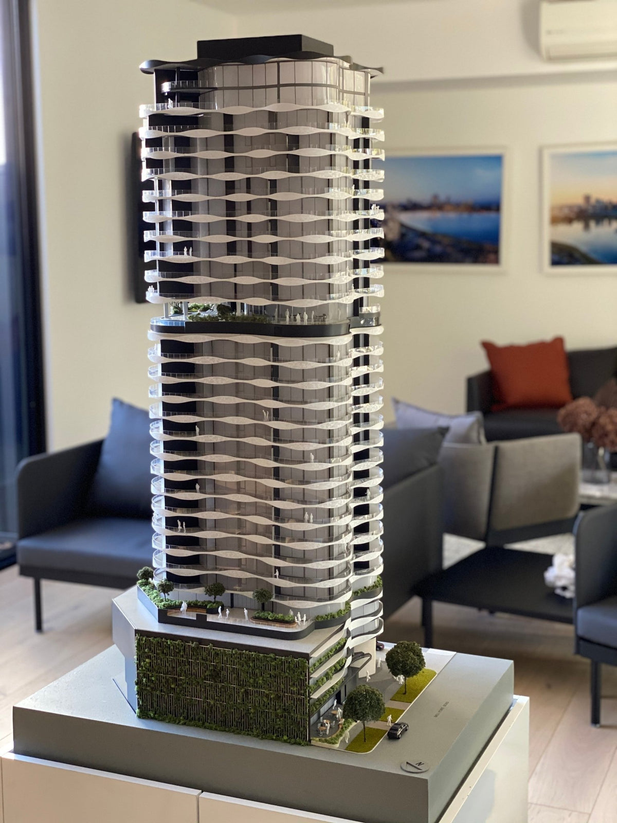 Model Scale Perth Project Lumiere South Perth Apartment Scale Model | Architectural Model by The ...