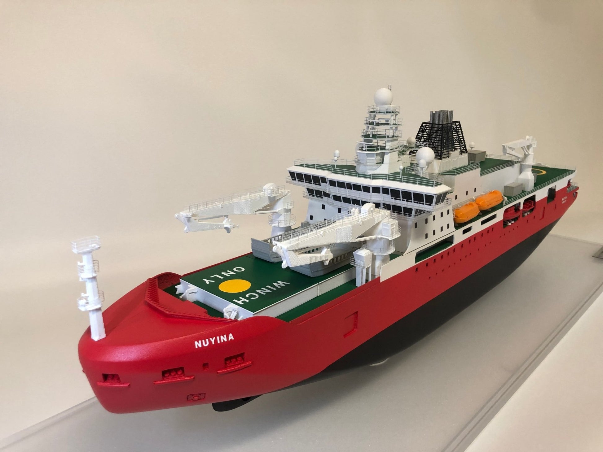 RSV Nuyina Ship scale model